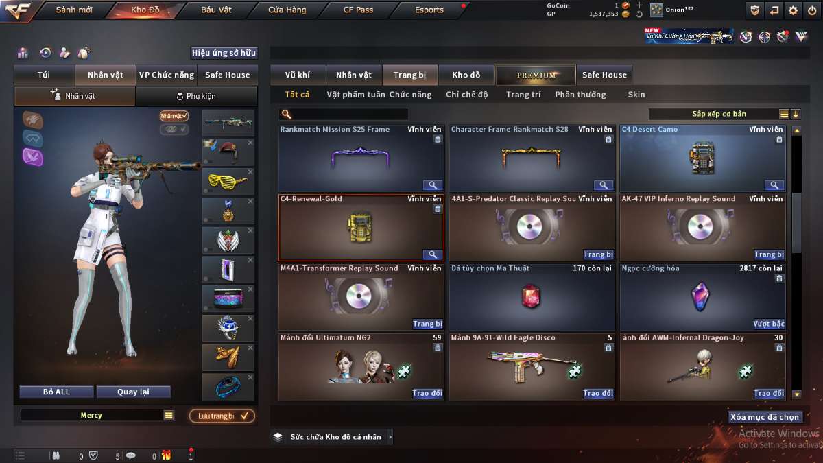 shop acc cf uy tin gia re